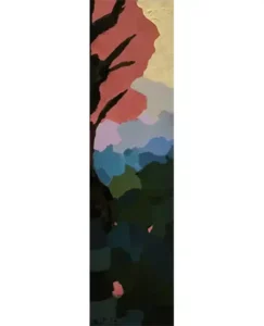 Red tree and vertical composition, 2025